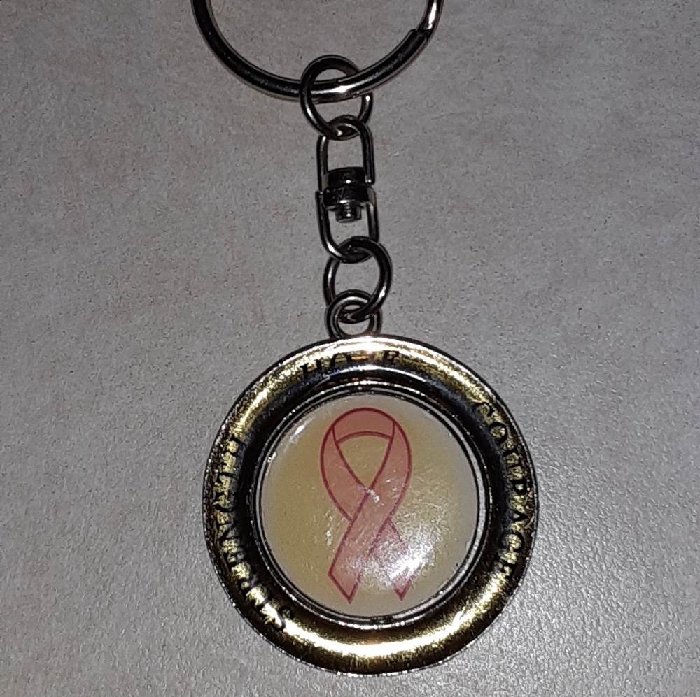 Breast cancer key chain